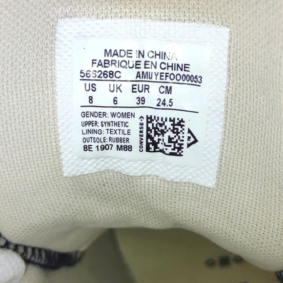 WOW💝CONVERSE CTAS Glitter Platform Hightops in Silver Glitter NEW - Picture 7 of 16